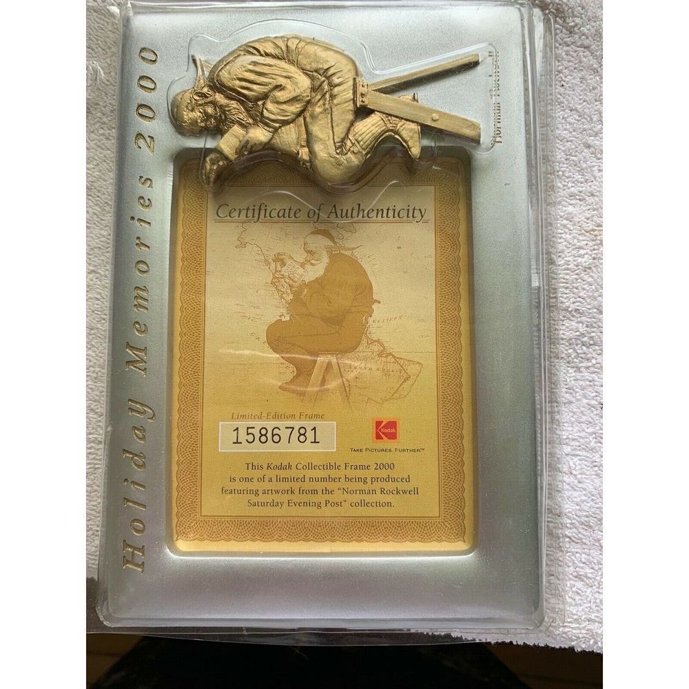Kodak Norman Rockwell Holiday Memories 2000 Collectible Photo Frame-New